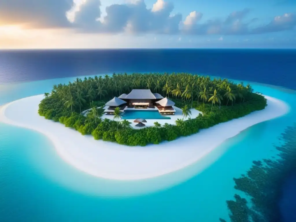 Isla privada de lujo: exclusividad y sofisticación en un paraíso tropical Un paraíso privado de lujo con una villa moderna y playa de arena blanca, ideal para la due diligence inversiones islas privadas