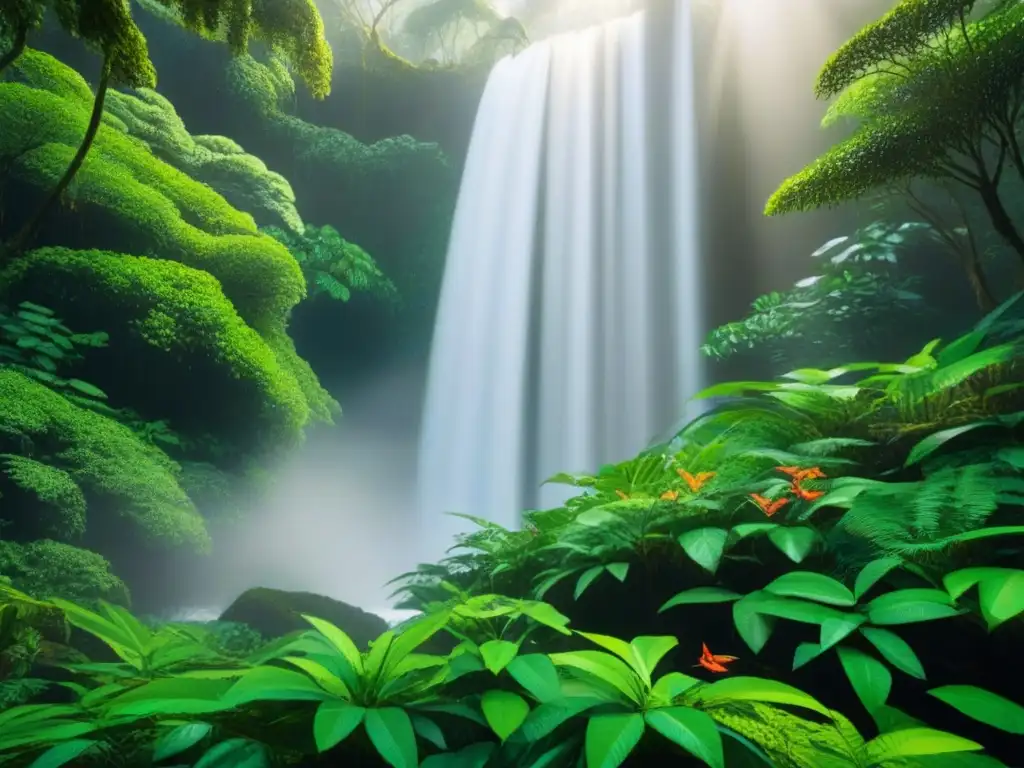 Selva exuberante: belleza y biodiversidad en acción Un paraíso de biodiversidad en la selva tropical, ideal para inversión inmobiliaria turismo ecológico