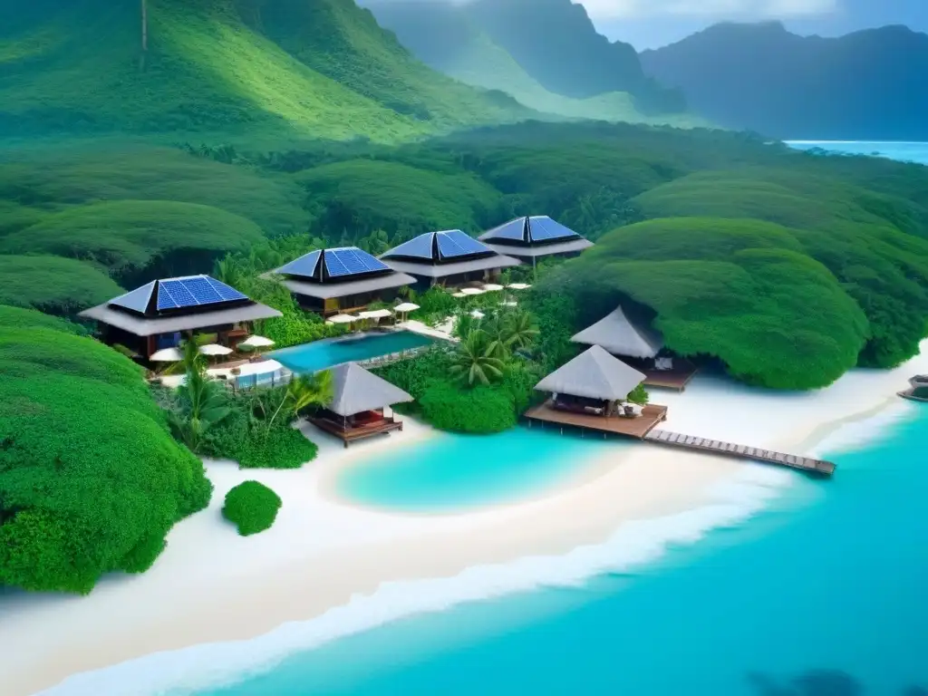 Resort ecofriendly de lujo en paraíso turquesa Un paraíso sostenible: complejo turístico ecológico con lujo y tranquilidad, ideal para inversionistas globales