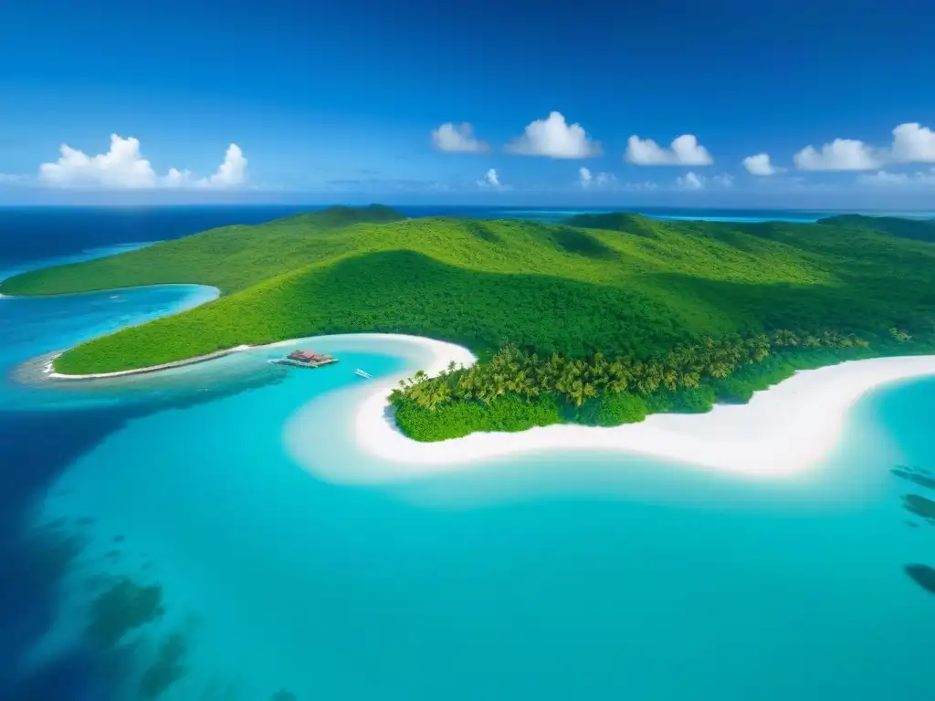 Paraíso tropical: isla privada de lujo en el Caribe Un paraíso tropical con resort de lujo en isla privada