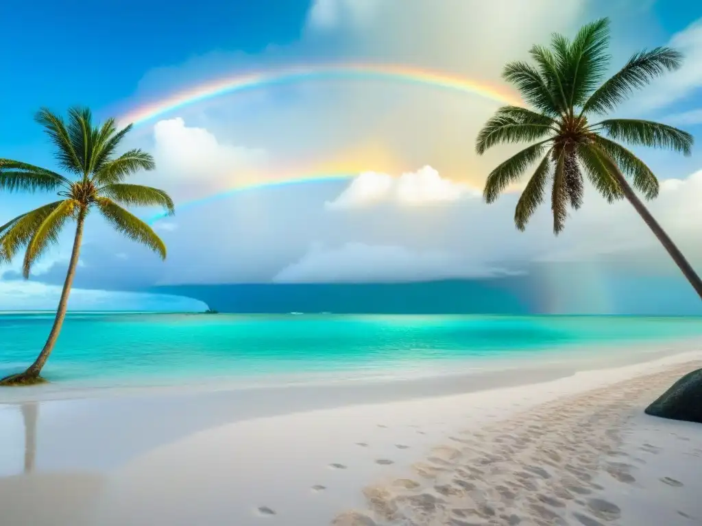 Paraíso tropical en peligro: Isla exótica en 8k Paraíso tropical en riesgos climáticos en tiempo compartido