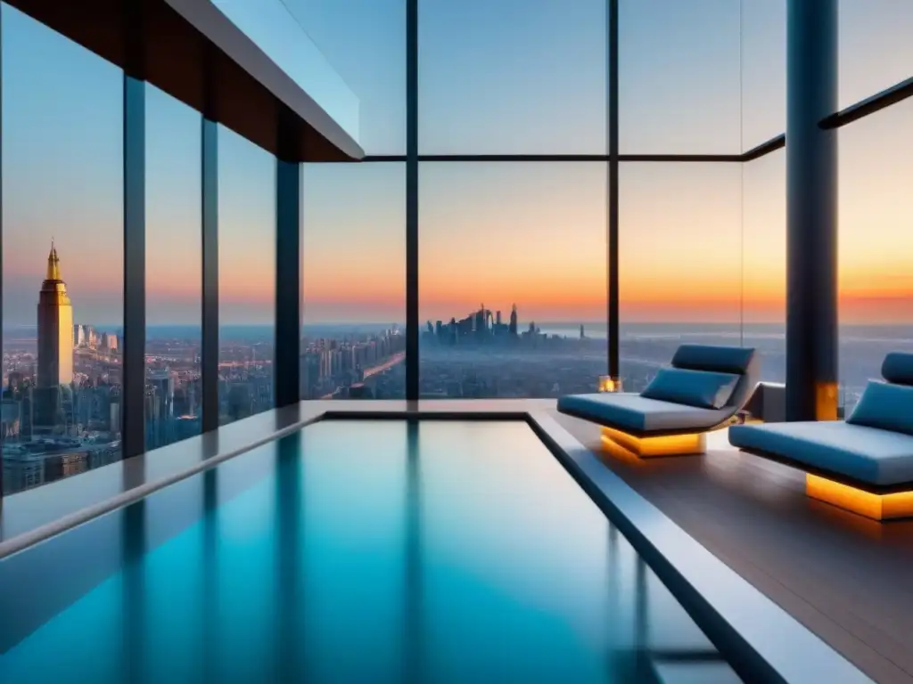 Penthouse de lujo con vistas panorámicas y tecnología avanzada Un penthouse lujoso con vista panorámica a la ciudad para inversionistas globales propiedades exclusivas