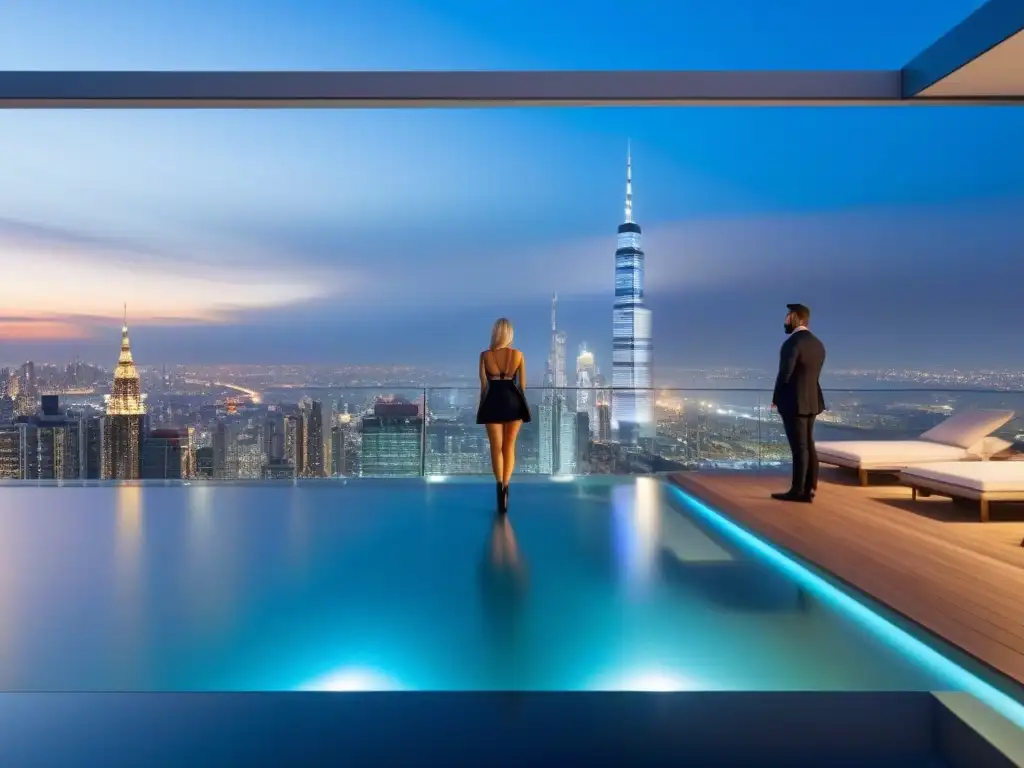 Penthouse de lujo con tecnología avanzada y vistas urbanas espectaculares Un penthouse moderno de lujo con tecnología de vanguardia, en una ciudad vibrante