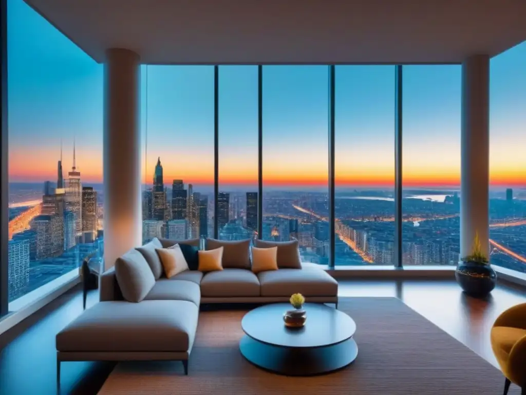 Penthouse de lujo con vistas panorámicas Penthouse moderno de lujo con vista a la ciudad, para inversionistas globales mercado inmobiliario