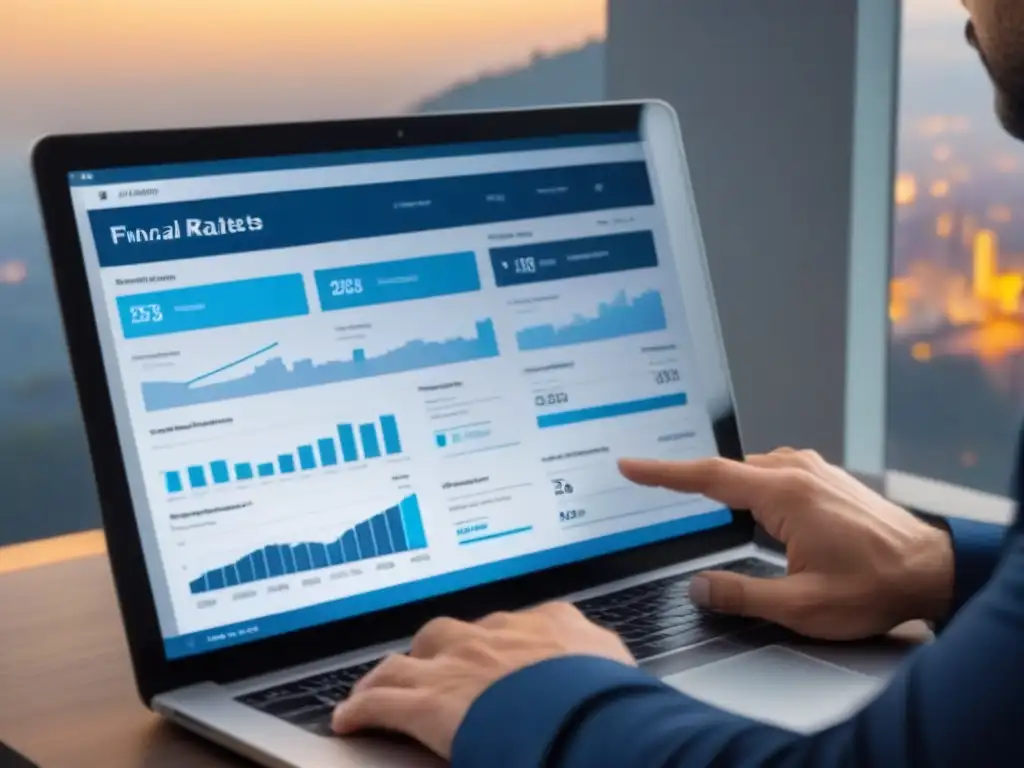 Plataforma digital de inversión inmobiliaria: datos y gráficos interactivos Una plataforma digital moderna para inversionistas inmobiliarios, con gráficos interactivos y recomendaciones personalizadas