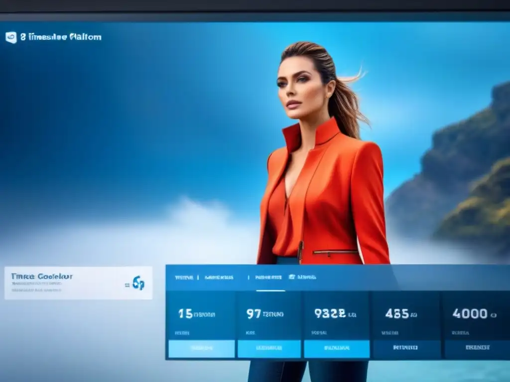 Plataforma digital para reventa de timeshares: diseño moderno y eficiente Una plataforma digital moderna para la reventa de tiempos compartidos con gráficos interactivos y chat de asistencia en tiempo real