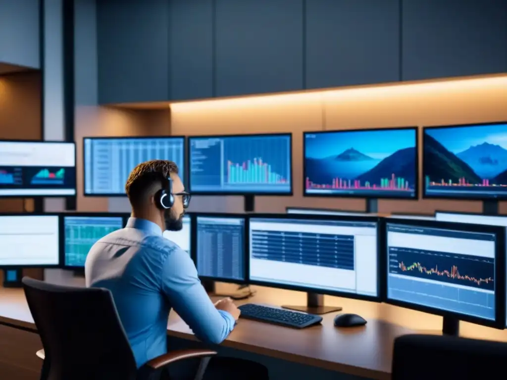 Profesionales analizan datos financieros en oficina moderna Profesionales analizan datos financieros en oficina moderna