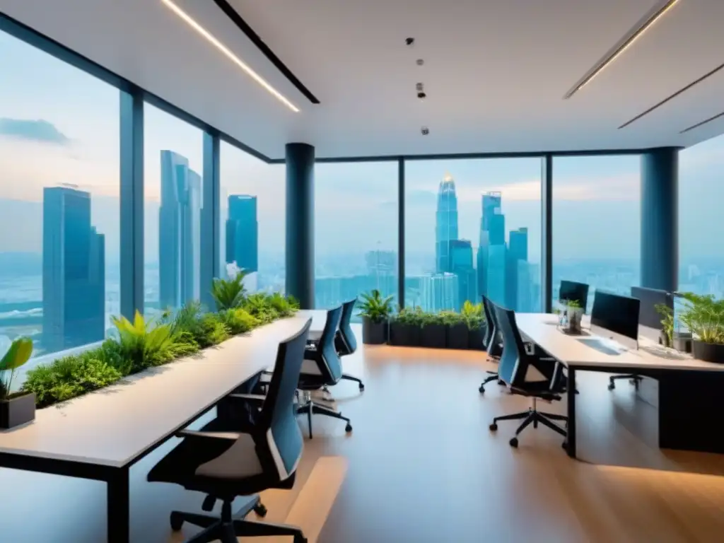 Coworking en Singapur: Innovación y colaboración 8k Profesionales colaborando en un espacio coworking moderno en Singapur, reflejando las tendencias del mercado de espacios de trabajo en Asia