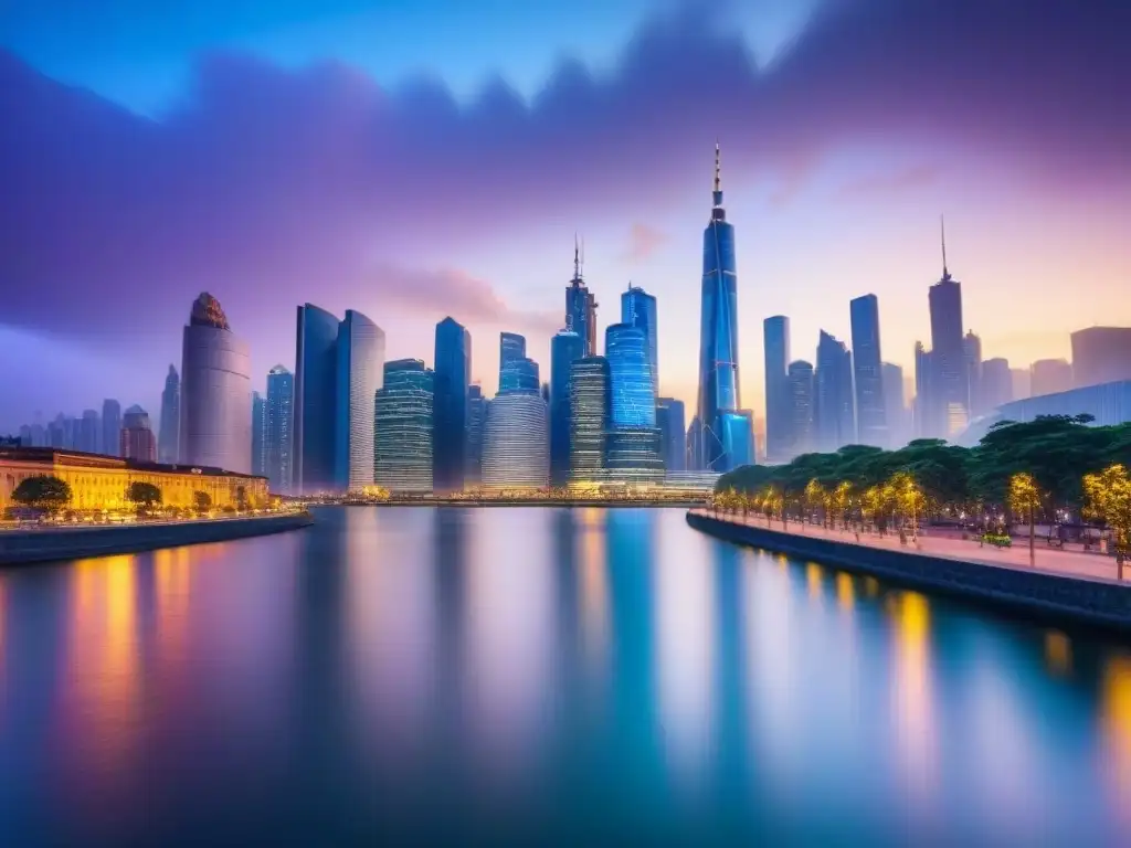 Horizonte urbano: estrategias económicas globales en sinergia Profesionales debaten estrategias económicas globales en ciudad moderna al atardecer, reflejando impacto crisis económicas hipotecas internacionales