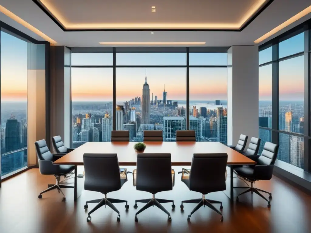 Reunión de due diligence inmobiliario: profesionalismo y colaboración Profesionales colaboran en una reunión de Due Diligence inmobiliaria internacional en una moderna sala de juntas
