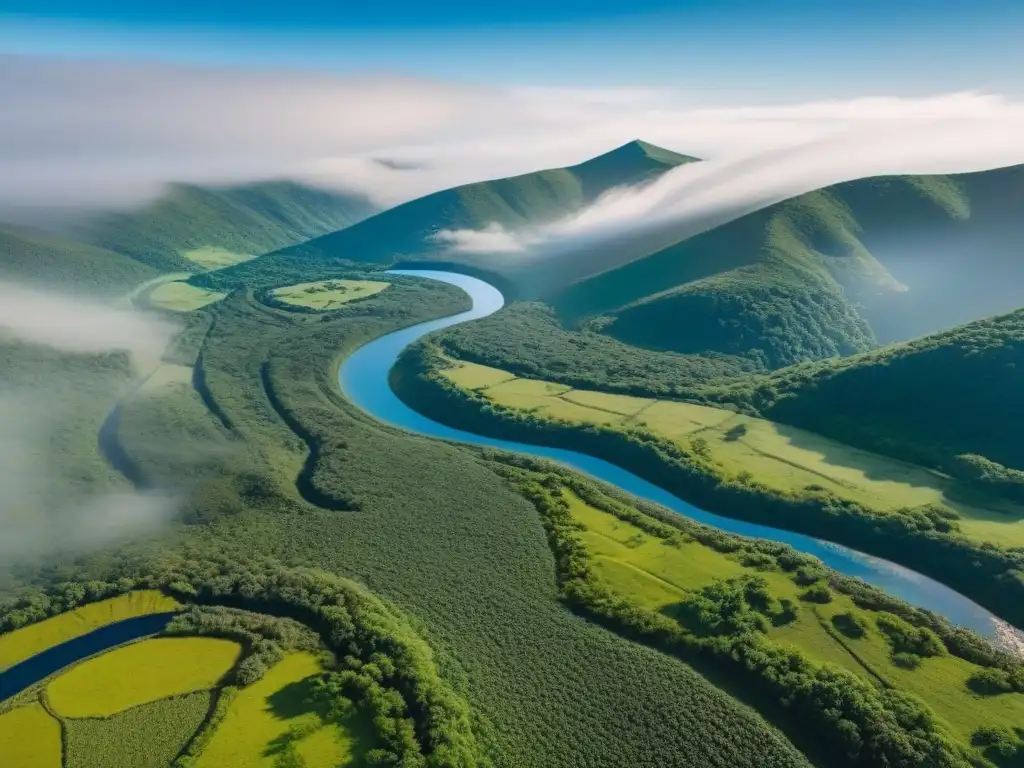 Tierras vírgenes: potencial de desarrollo en paisajes naturales Promesa de inversión en terrenos sin desarrollar, con paisajes variados y potencial de crecimiento en el horizonte