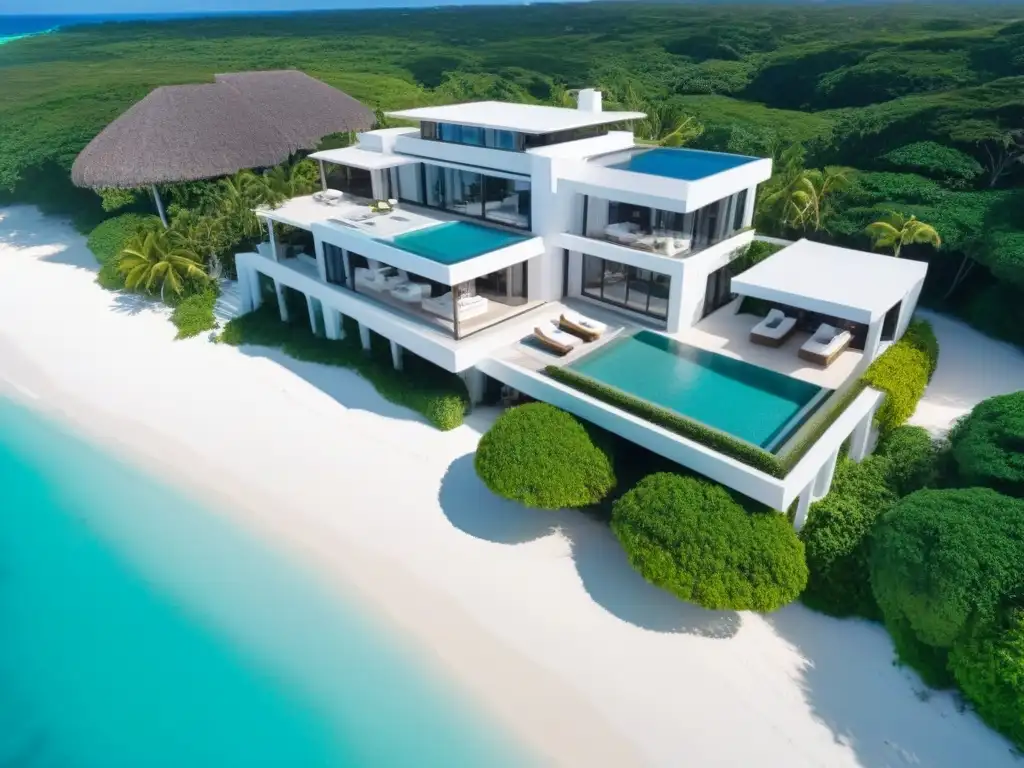 Paraíso caribeño: Villa de lujo con piscina infinita frente al mar Propiedad de lujo en el Caribe con piscina infinita privada y jardines tropicales, ideal para hipotecas para extranjeros en el Caribe