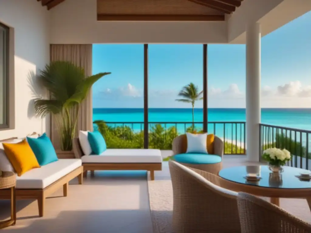 Propiedad de lujo frente a la playa en destino tropical Una propiedad de tiempo compartido internacional en destino tropical, con aguas turquesas, arena blanca y arquitectura moderna