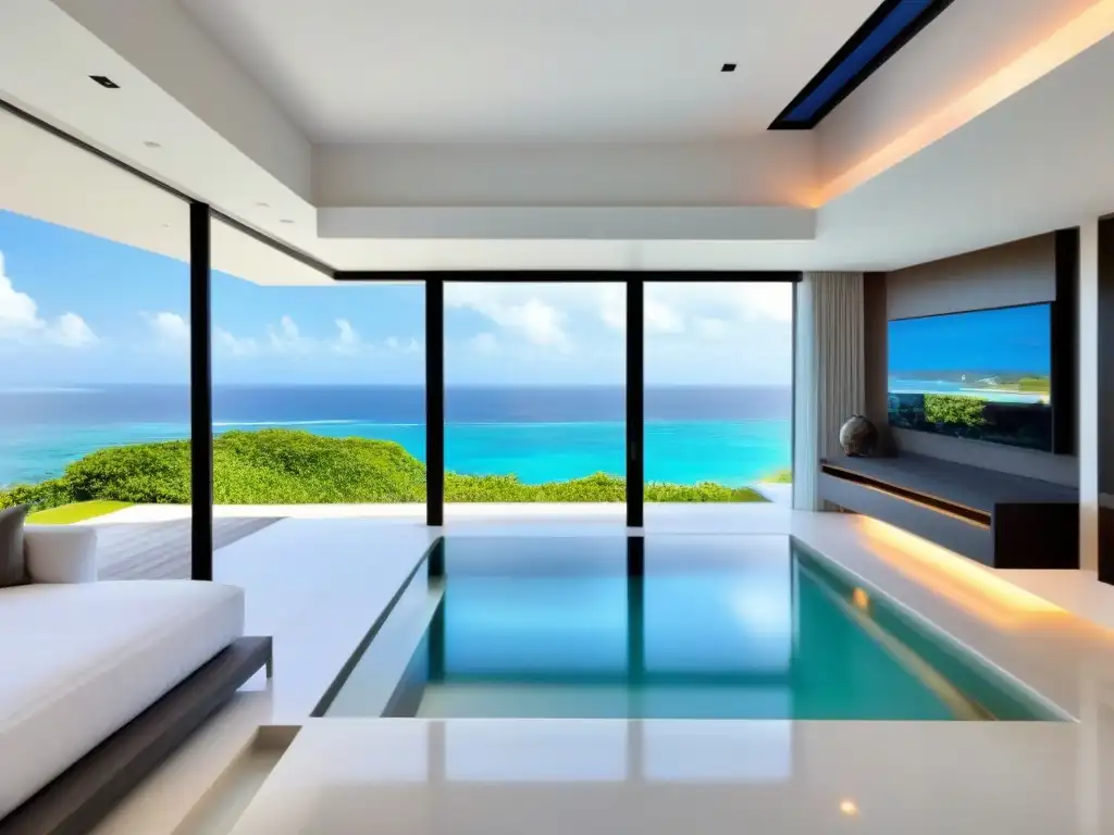 Villa de lujo frente al mar con diseño moderno y vistas panorámicas Propiedad vacacional de lujo con diseño arquitectónico moderno, piscina infinita privada y vistas al mar
