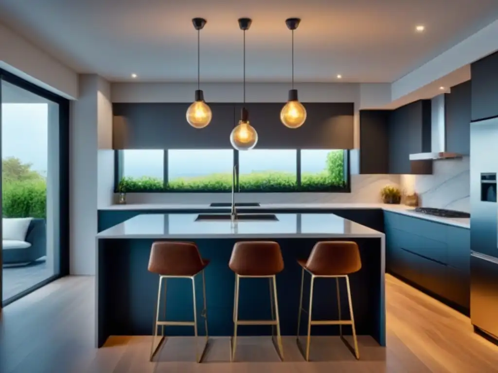 Renovación de cocina de lujo en alquiler vacacional Renovación de propiedades de alquiler: cocina moderna, elegante y luminosa con estrategias para rentabilidad