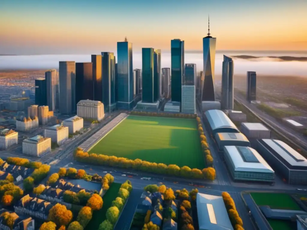 Contrastes urbanos y rurales: Inversión inmobiliaria Inversión propiedades comerciales rural vs urbano: Contraste entre bulliciosa ciudad y apacible campo, reflejando distintas oportunidades de inversión