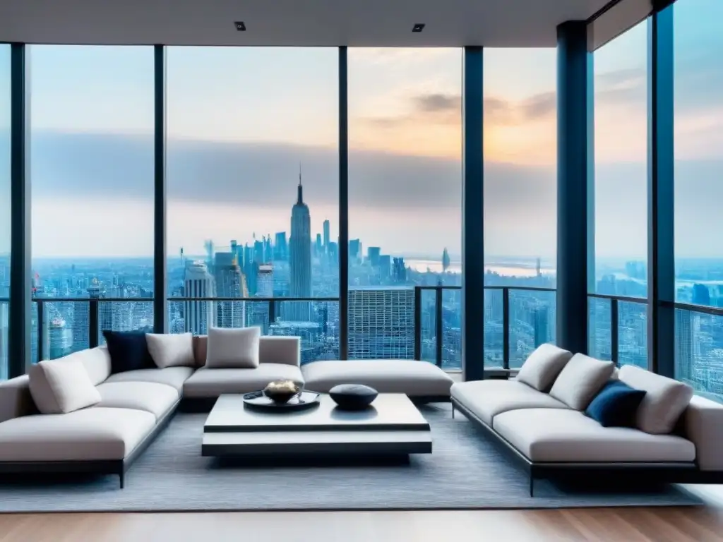Exclusivo penthouse moderno con vistas panorámicas y diseño elegante Propiedades exclusivas para inversionistas globales: lujoso ático moderno con vistas panorámicas de la ciudad y diseño sofisticado