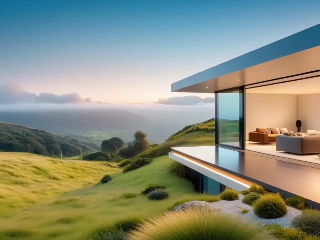 Hogar inteligente futurista: diseño minimalista y tecnología de vanguardia Propiedades de lujo con tecnología de vanguardia para inversores exigentes