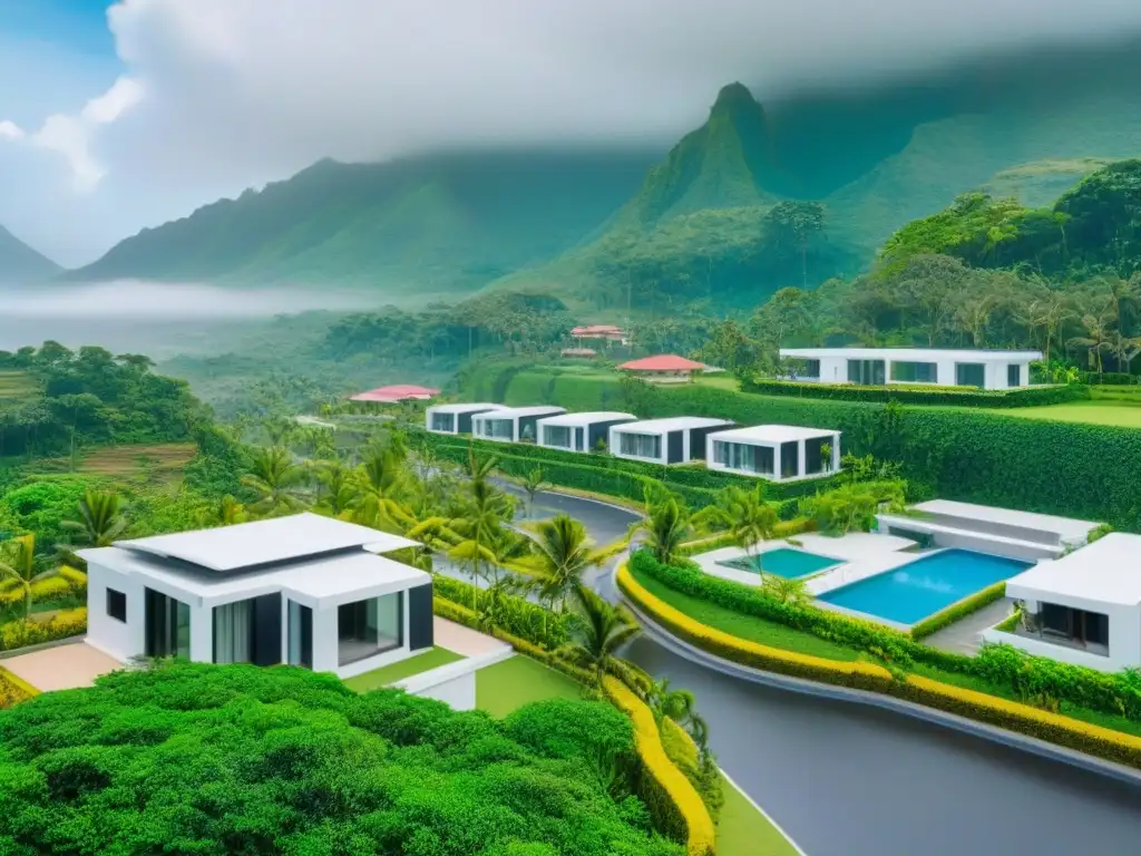 Urbanización de lujo: seguridad y sofisticación en un entorno tropical Invierte en propiedades seguras internacionalmente: Comunidad cerrada moderna con alta tecnología y exuberante vegetación tropical