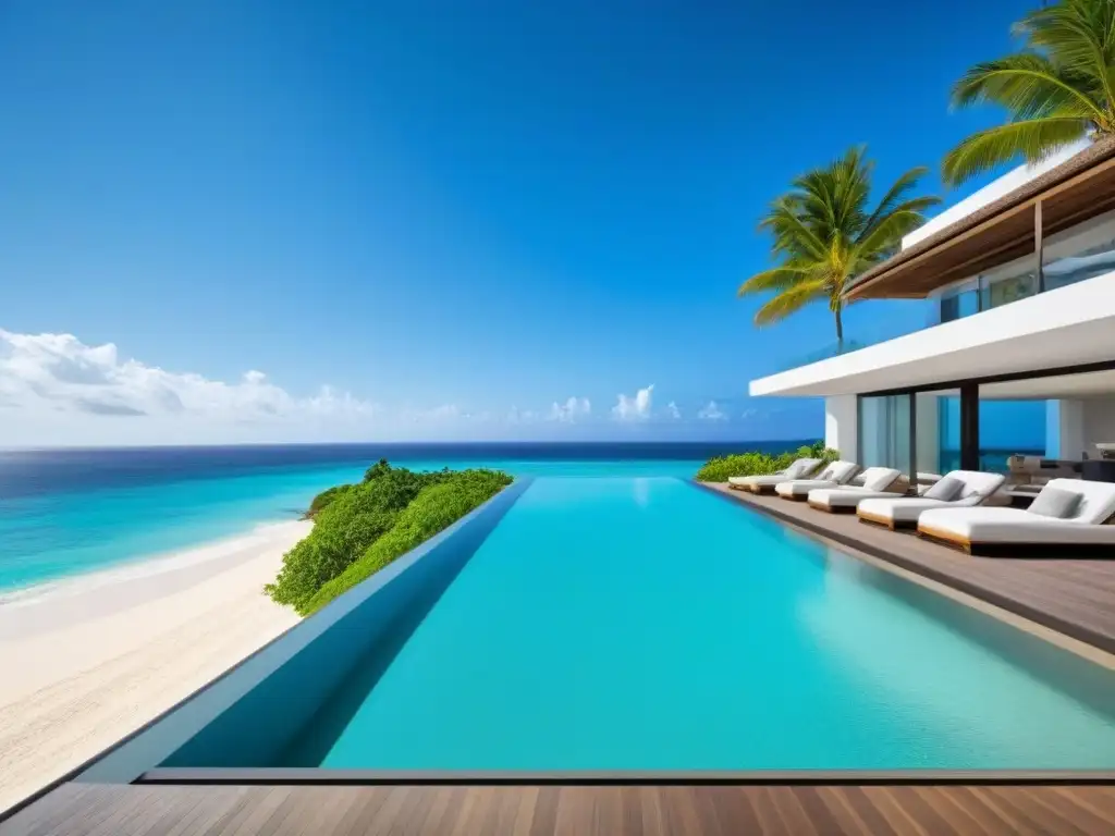 Villa de lujo frente al mar: piscina infinita y diseño moderno Inversión en Propiedades Vacacionales Internacionales: Villa de lujo frente al mar con piscina infinita privada y diseño moderno