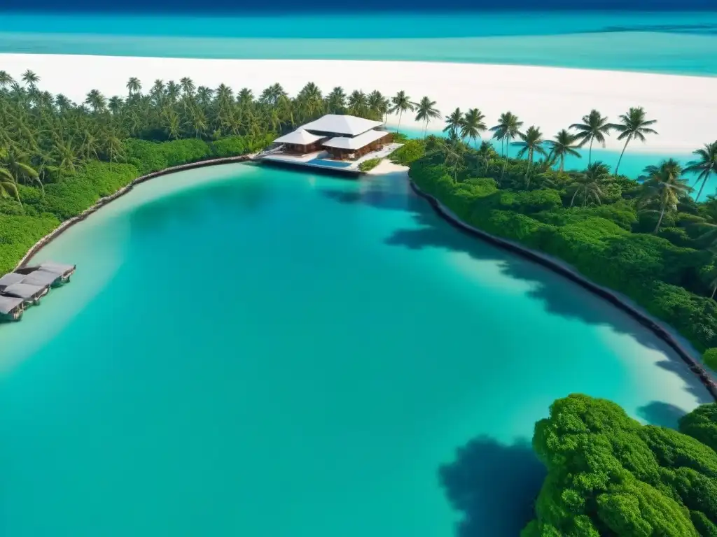 Propiedad vacacional de lujo en paraíso tropical Invertir en propiedades vacacionales internacionales: Una lujosa propiedad de playa en un paraíso tropical con aguas turquesas y arquitectura moderna