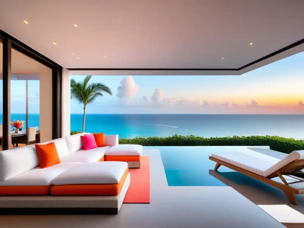 Villa de playa de lujo con vistas al mar y piscina infinita privada Inversión en propiedades vacacionales internacionales: lujosa villa frente al mar con diseño elegante y vistas panorámicas al océano