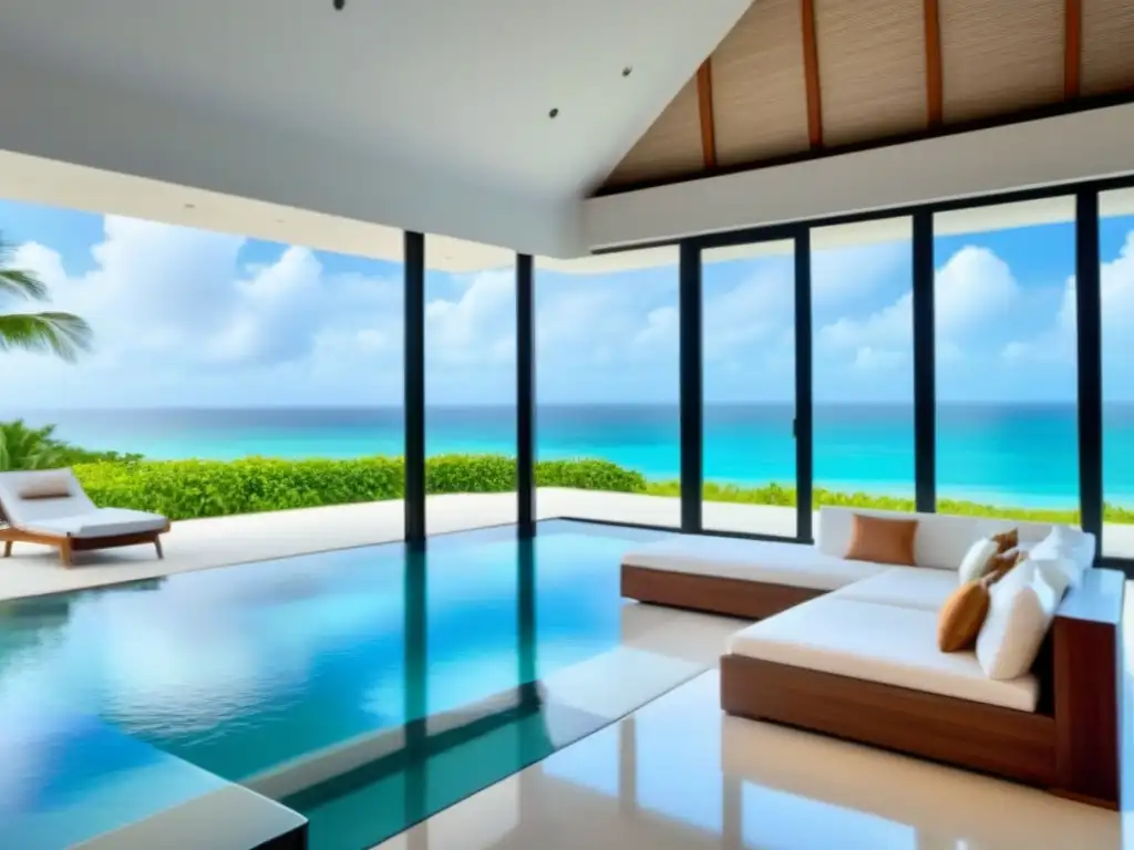 Propiedad de lujo con vista a la playa y piscina infinita privada Inversión en propiedades vacacionales: Lujosa propiedad con vista a la playa y piscina infinita privada