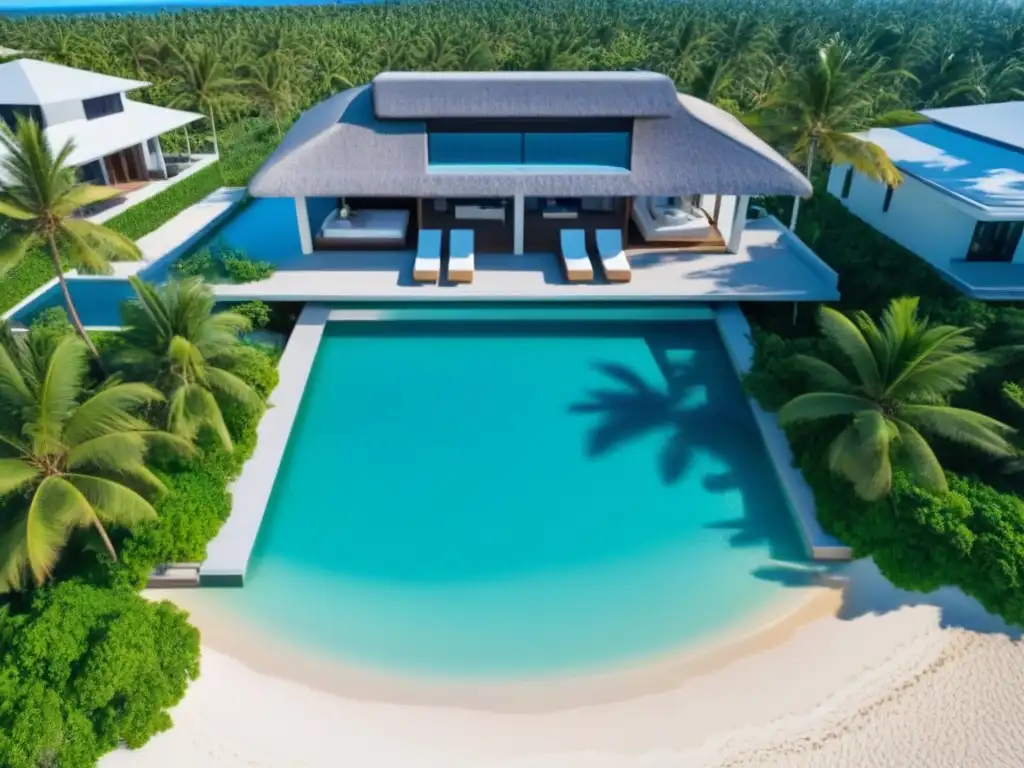 Propiedad vacacional de lujo con piscina infinita en playa paradisíaca Invierte en propiedades vacacionales rentables en un lujoso paraíso frente al mar con piscina infinita privada y diseño moderno