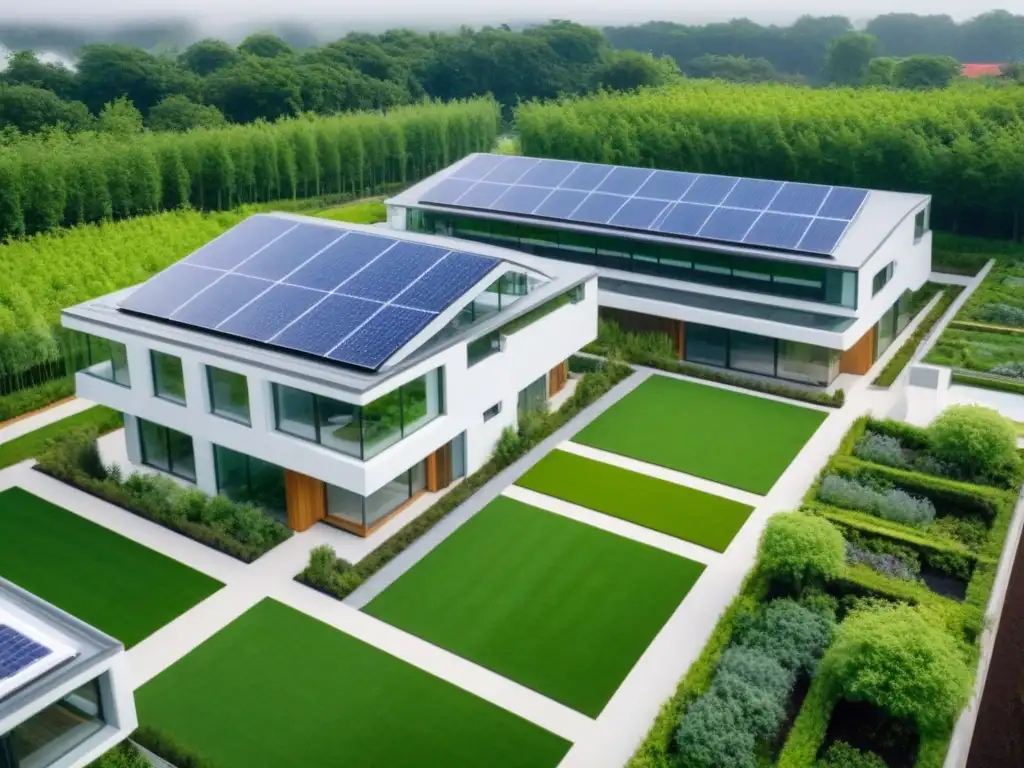 Proyecto inmobiliario sostenible: arquitectura innovadora y ecoamigable Un proyecto inmobiliario internacional sostenible con diseño innovador y certificaciones LEED y BREEAM