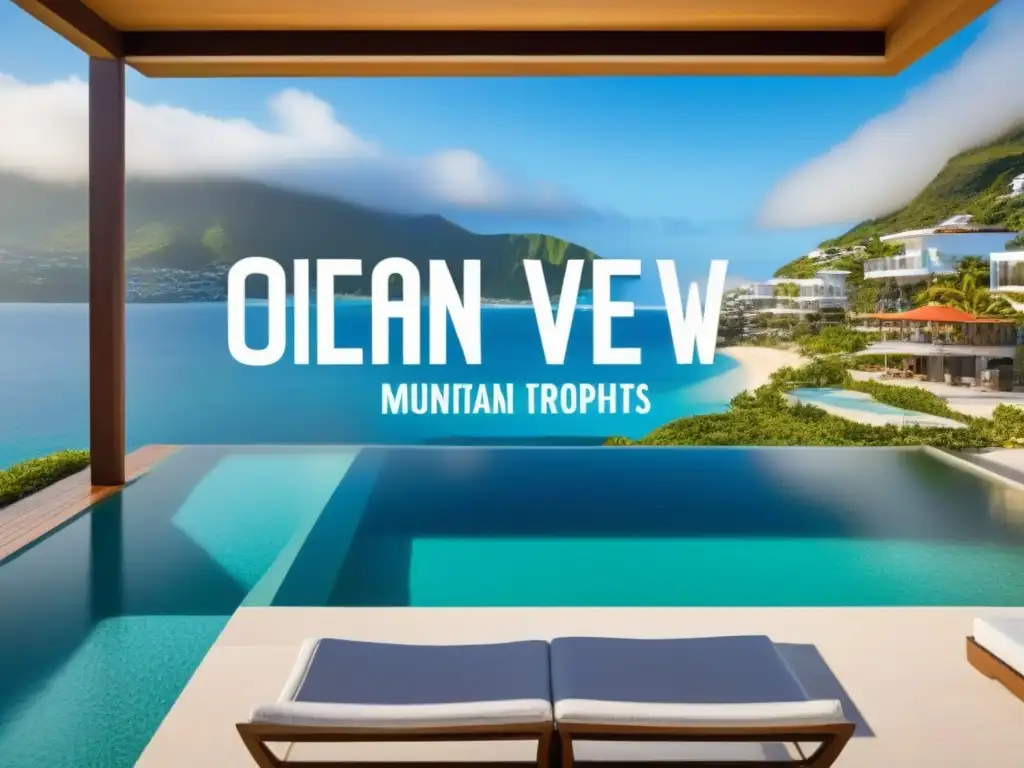 Propiedades vacacionales de lujo: diversidad y exclusividad Publicidad de propiedades vacacionales de lujo en el mercado internacional: diversas y lujosas opciones en destinos de playa, montaña y ciudad