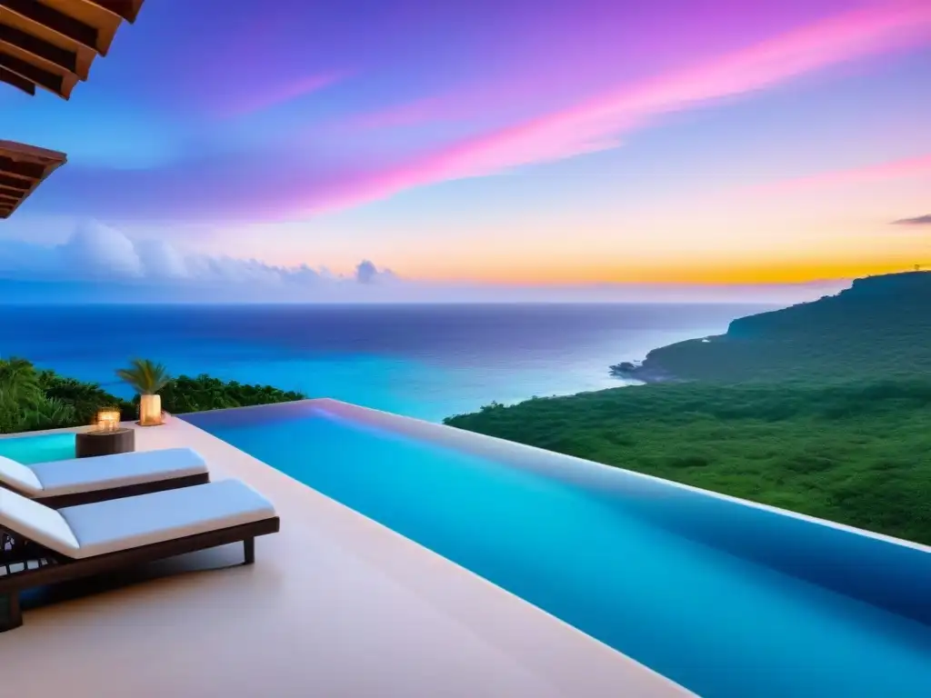 Villa de lujo en acantilado con piscina infinita y vista al mar Un refugio exclusivo en alquiler vacacional rentable, con vista al mar y puesta de sol vibrante