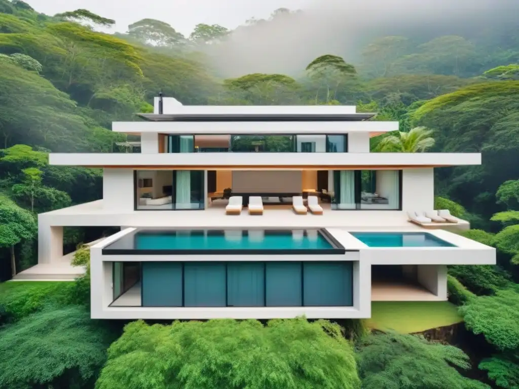 Espectacular residencia vacacional de lujo en medio de la naturaleza Refugio de lujo entre bosques verdes con piscina, áreas de entretenimiento y vistas panorámicas