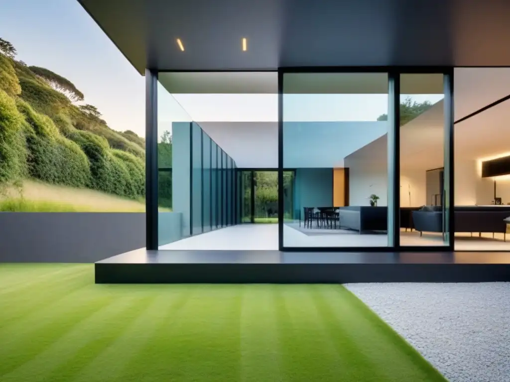Residencia minimalista de diseño vanguardista Residencia de arquitectura premiada internacional con diseño vanguardista, líneas limpias y materiales modernos