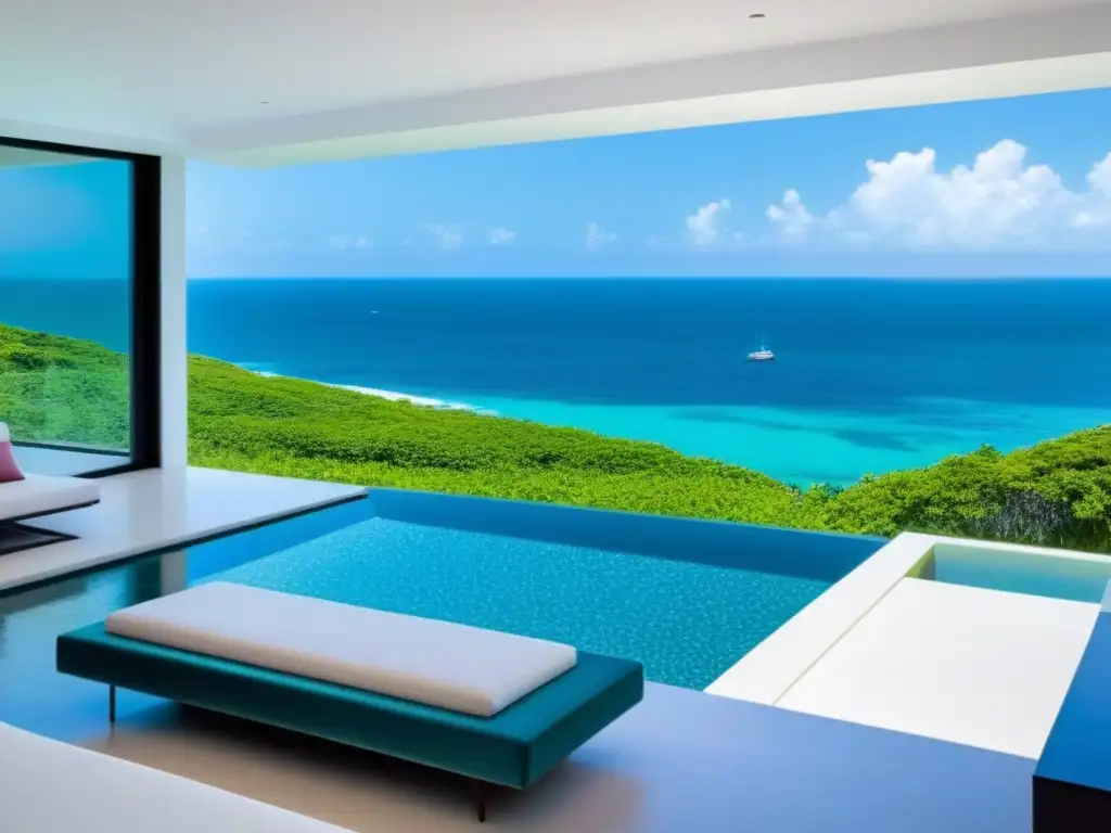 Propiedad de lujo frente al mar en Norteamérica Una residencia de ensueño con diseño moderno y piscina infinita, ideal para financiación inteligente segunda residencia