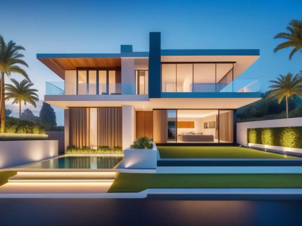 Residencia futurista con seguridad de nivel gubernamental Residencia futurista con sistemas de seguridad de alta tecnología, lujo y protección