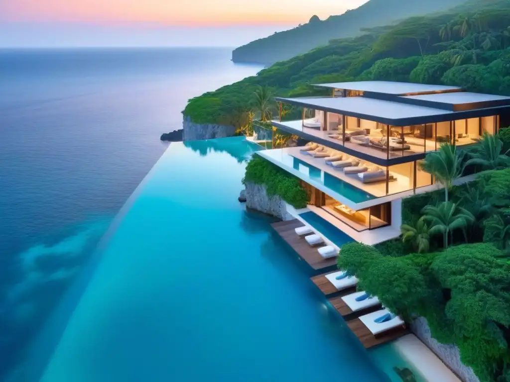 Propiedad de lujo en acantilado: diseño moderno y exclusividad Residencia de lujo en acantilado con vista al mar, ideal para inversionistas globales mercado inmobiliario