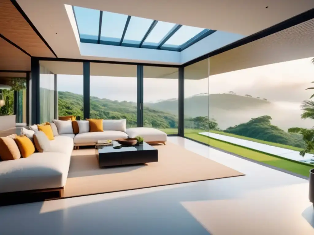 Mansión eco de lujo: arquitectura bio en perfecta armonía Residencia de lujo ecoamigable con diseño bioarquitectónico en armonía con la naturaleza