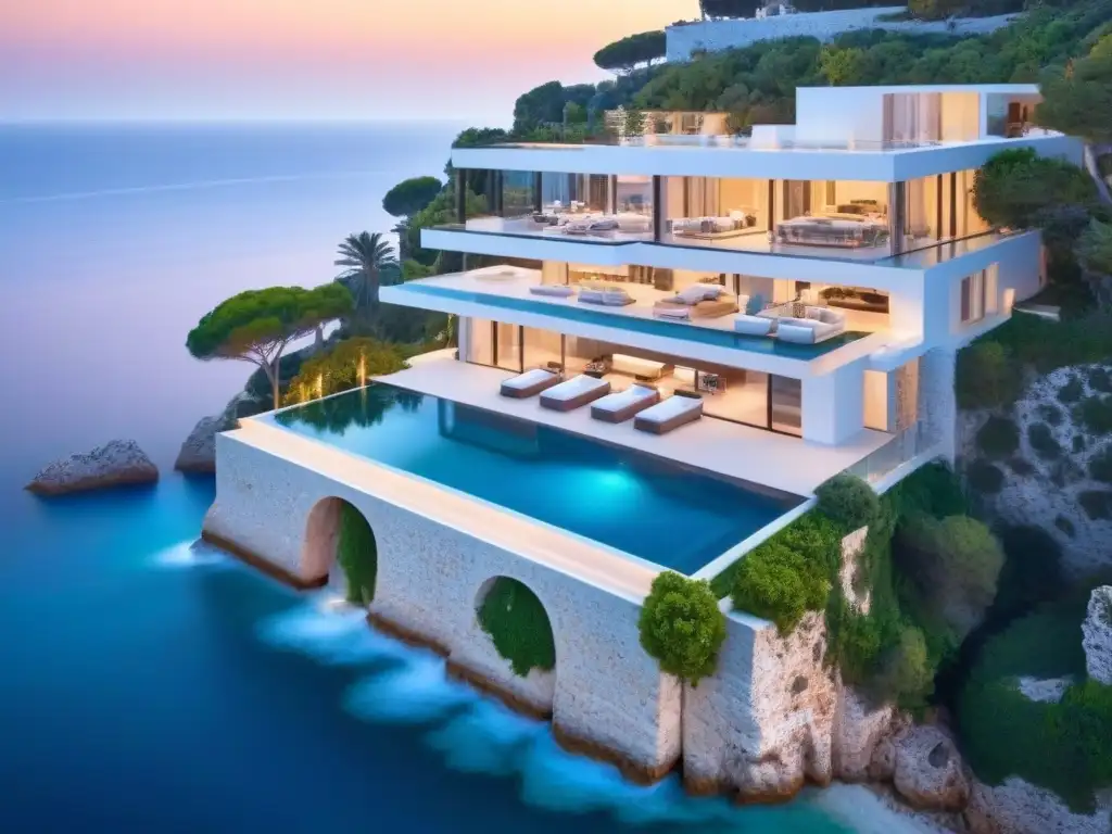 Residencia de lujo en acantilado con vista al mar Mediterráneo Residencia de lujo con vista al mar Mediterráneo, ideal para inversiones inmobiliarias internacionales de lujo