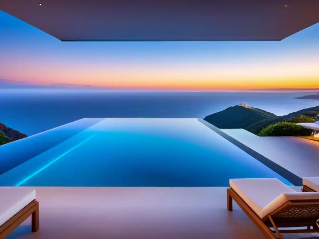 Villa de lujo con vistas al mar y piscina infinita privada Residencia vacacional de lujo en acantilado con piscina infinita privada
