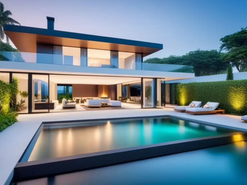Residencia ultramoderna con diseño minimalista y espacios integrados Diseño residencial tradicional vs ultramoderno: Casa ultramoderna con diseño minimalista y espacios integrados en la naturaleza