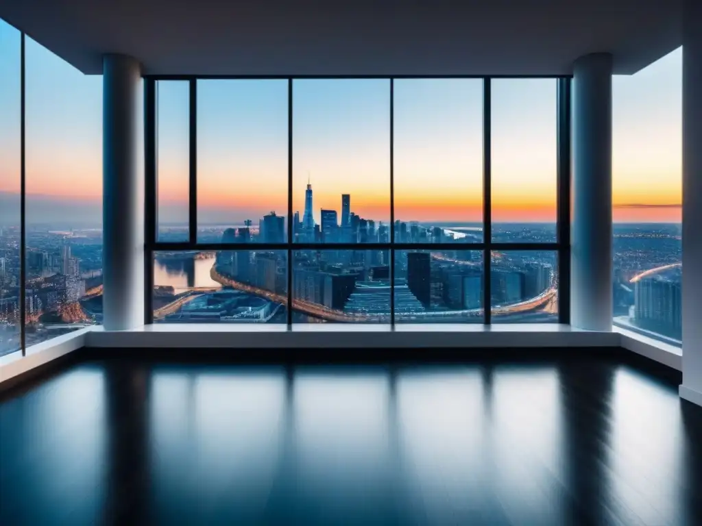 Penthouse moderno con vista a la ciudad Residencias con espacios abiertos mercado: lujoso penthouse moderno con vista panorámica de la ciudad