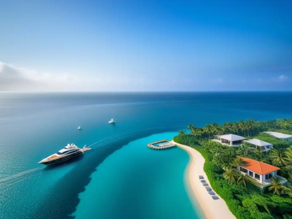 Villa de lujo con yate privado en marina Residencias de lujo con acceso a marinas privadas y vistas impresionantes al mar