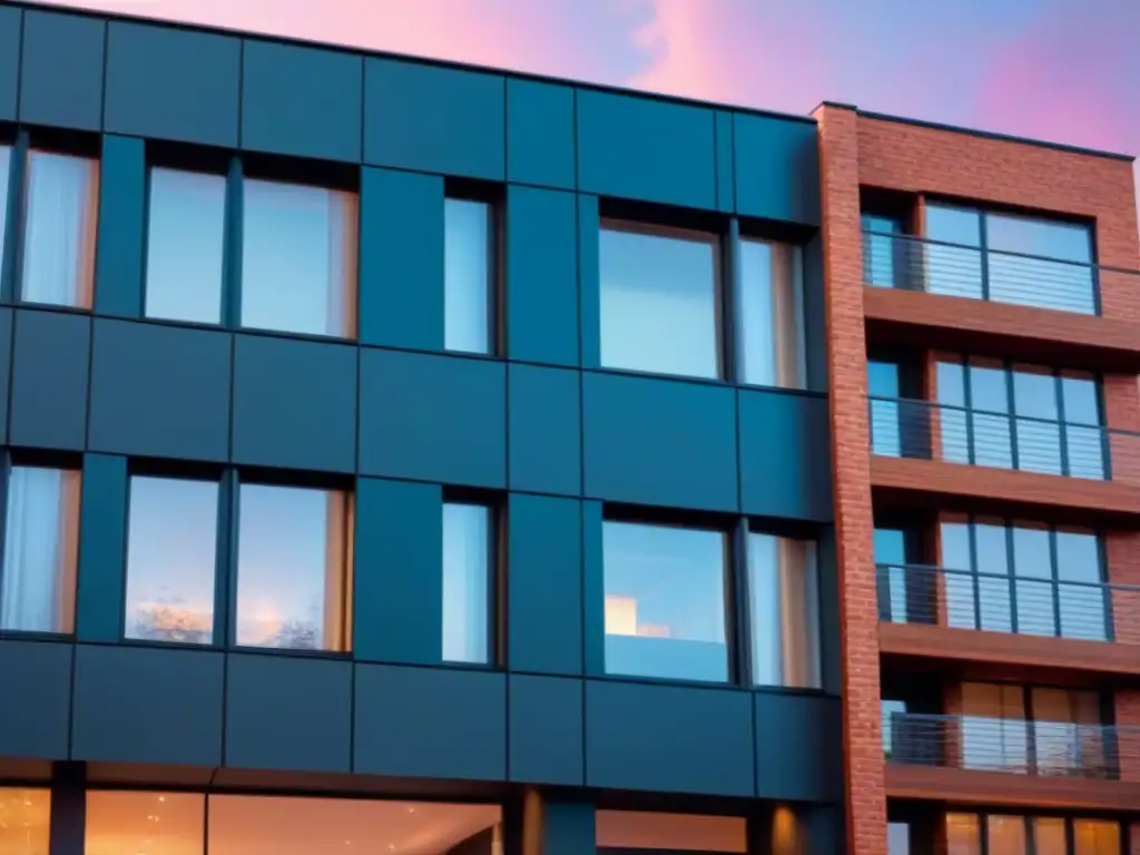 Edificio residencial moderno con sistemas de seguridad avanzados Residencias modernas con sistemas de seguridad avanzados, lujo y sofisticación en cada detalle