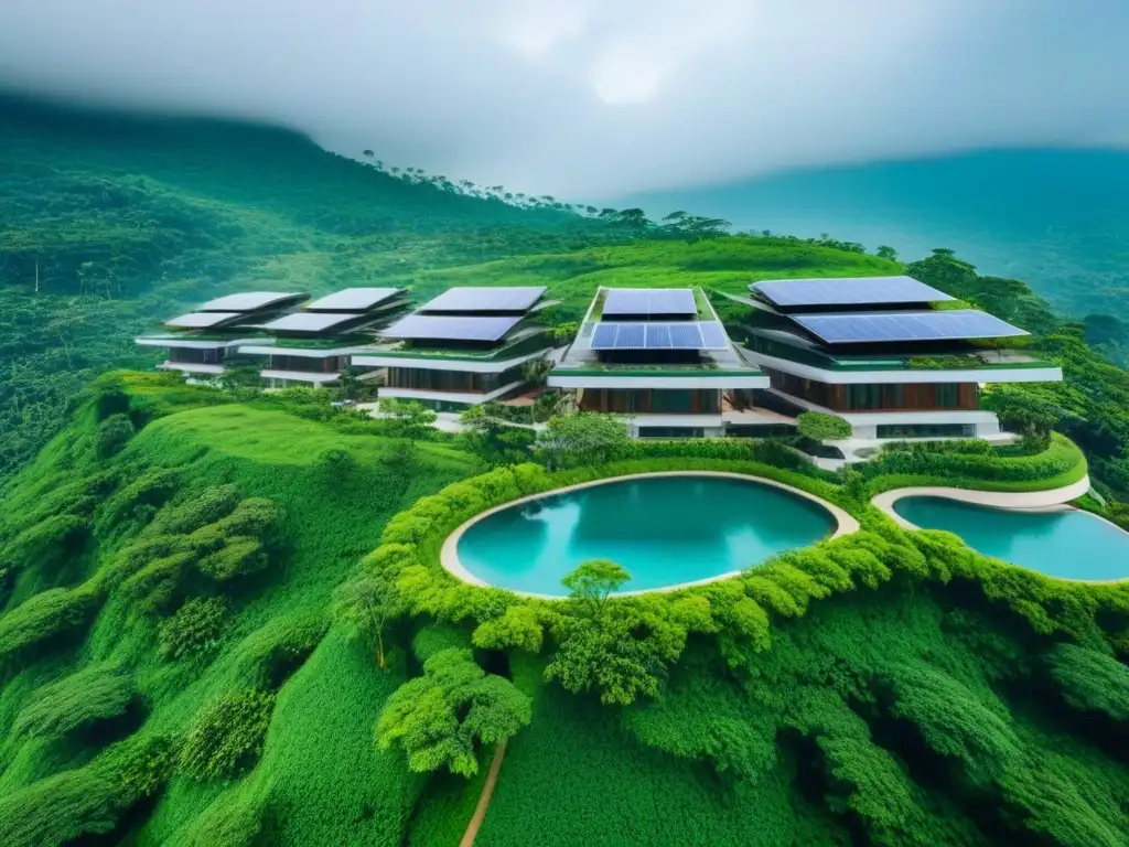 Resort ecológico de lujo en Asia: arquitectura sostenible en la naturaleza Un resort ecológico de lujo integrado en la naturaleza de Asia
