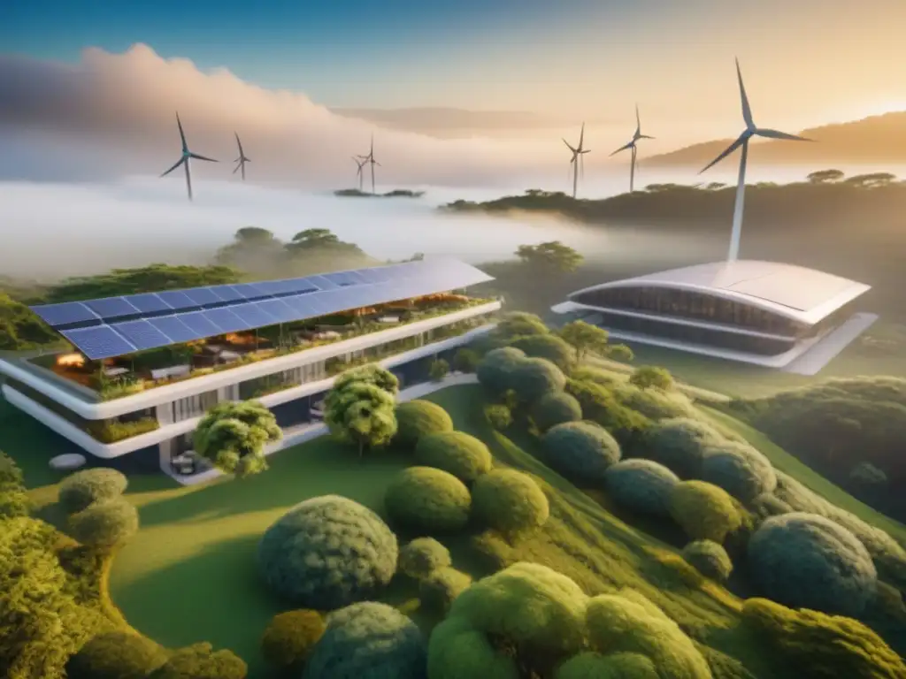 Resort ecológico de lujo: armonía con la naturaleza Un resort ecológico de lujo integrado con la naturaleza, ideal para inversiones turísticas ecológicas internacionales