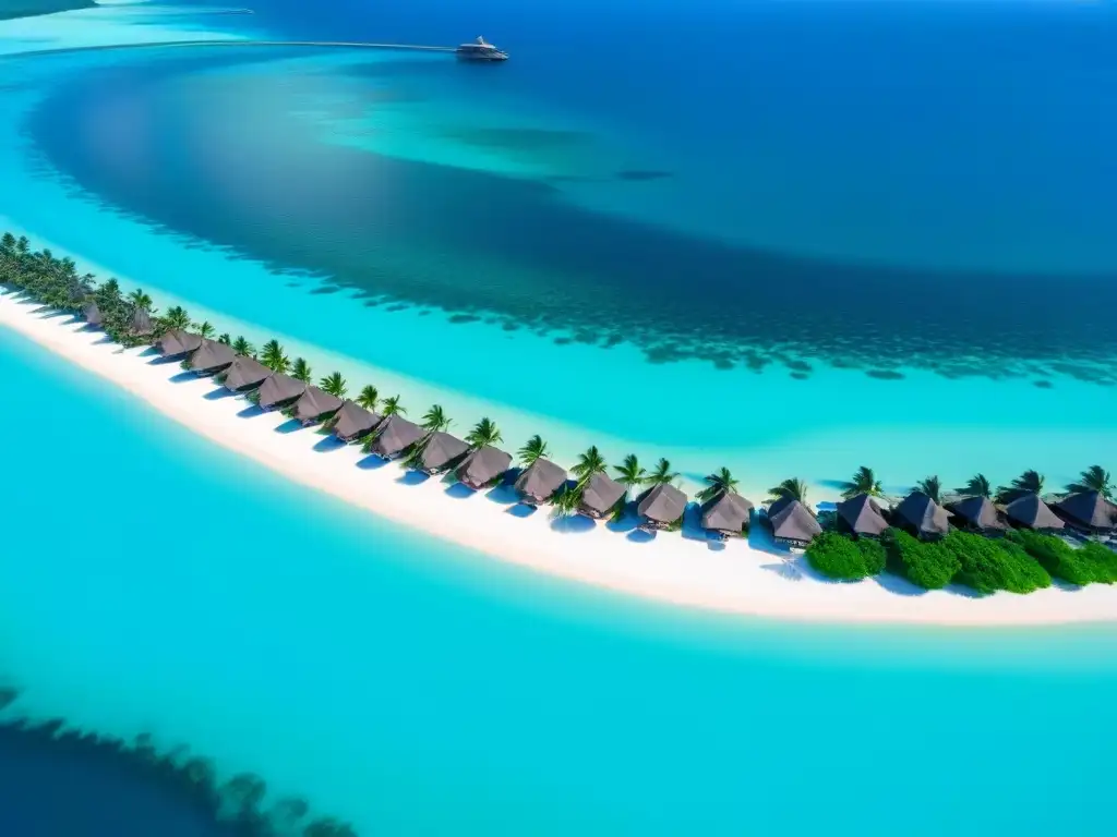 Paraíso eco-lujoso: resort de isla privada con bungalows sobre el agua Resort de isla privada ecofriendly con bungalows sobre el agua y playa de arena blanca, Resorts islas privadas turismo ecológico