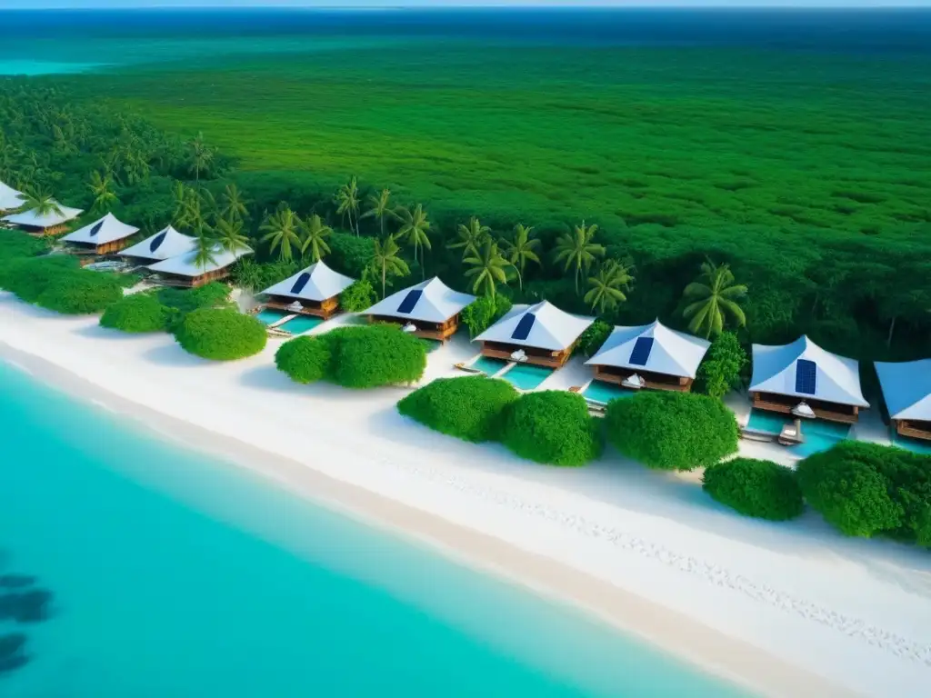 Paraíso sostenible: lujo y naturaleza en una isla privada Resort de isla privada de lujo en armonía con la naturaleza y el turismo ecológico