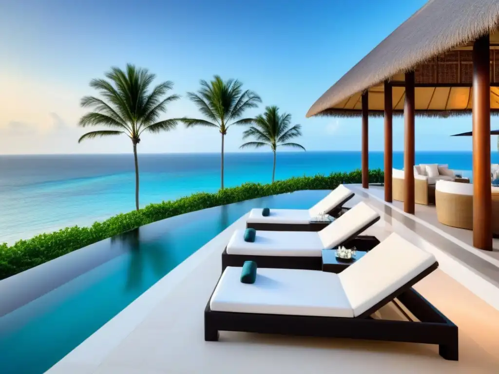 Resort de lujo frente al mar: exclusividad y elegancia Un resort moderno y lujoso frente a la playa para inversionistas globales en proyectos de tiempo compartido