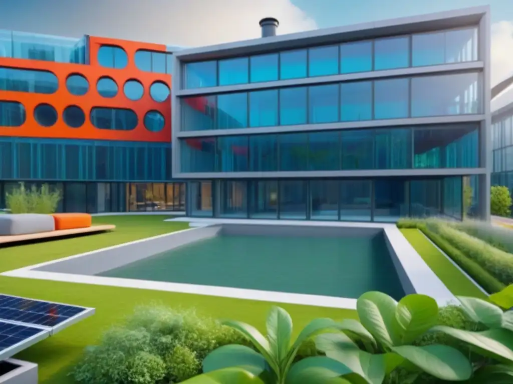 Innovador sistema de reciclaje de agua en edificio sostenible Reutilización de agua en edificios: sistema integrado de reciclaje en arquitectura sostenible