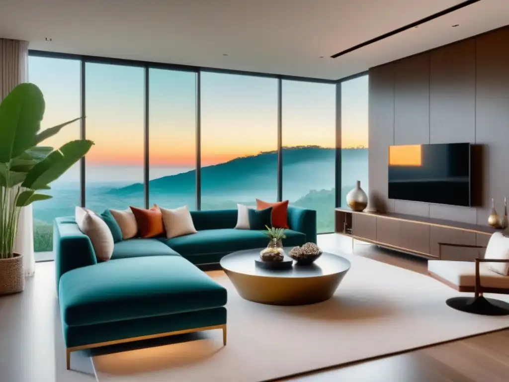 Salón de lujo: colaboración exclusiva en diseño de interiores Salón lujoso con colaboraciones de marca para aumentar valor en propiedad de lujo